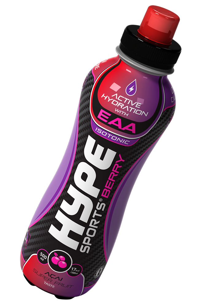 Hype’s sports drinks Acai Berry flavoured, in PET bottle.