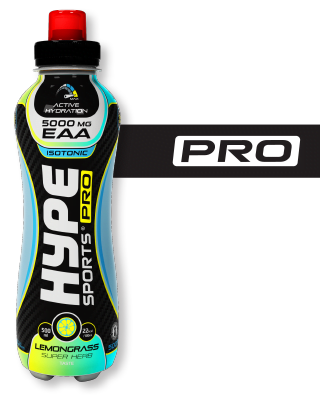 Hype’s sport Pro drink “Citric Lemongrass” in a PET bottle.
