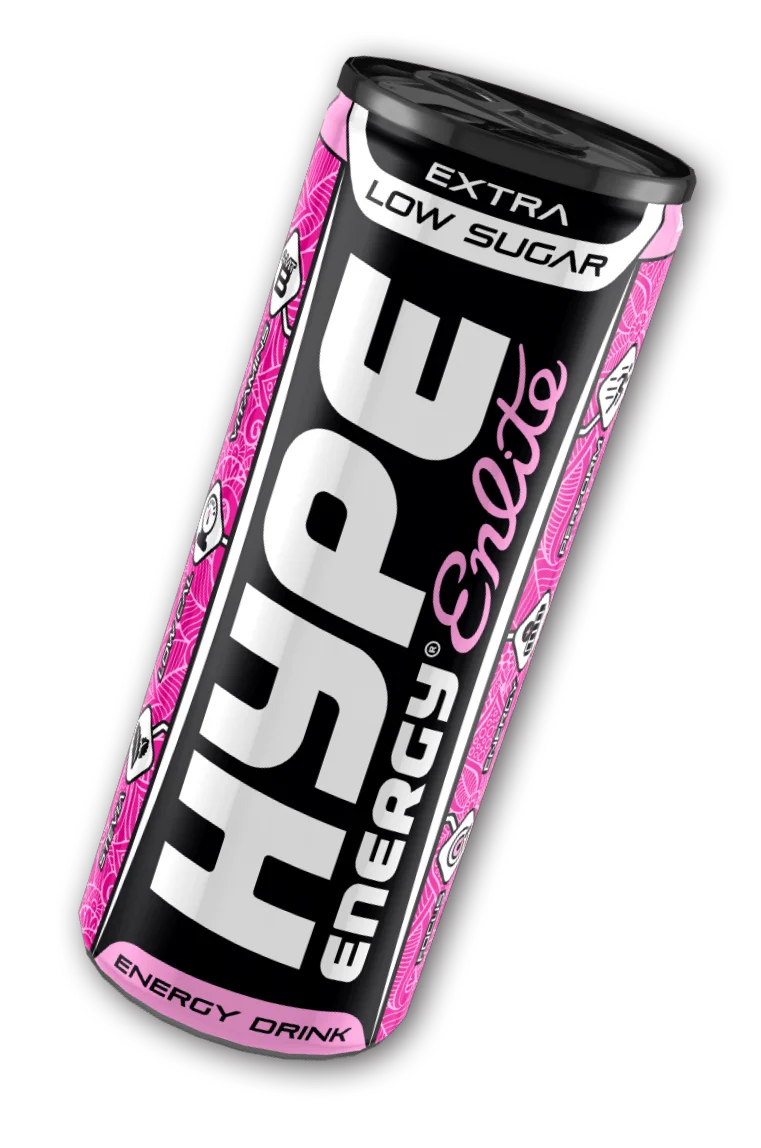 Hype’s energy drink Enlite in a can.