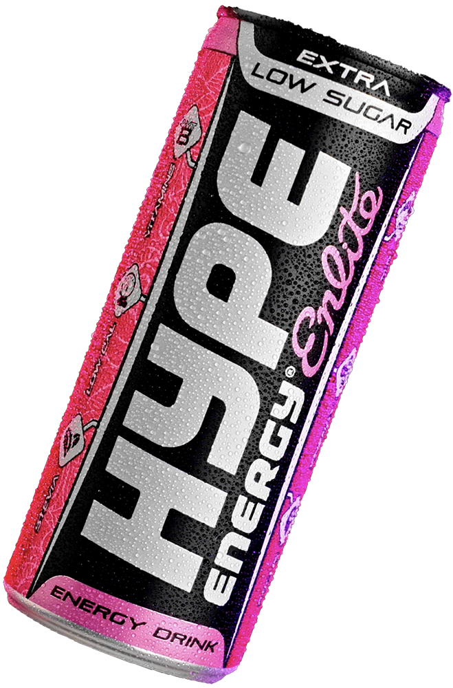 Hype’s energy drink Enlite in a can.