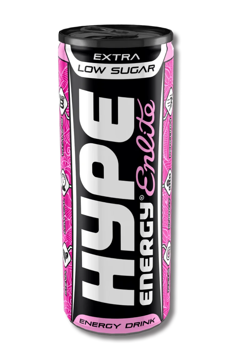 Hype’s energy drink Enlite in a can.