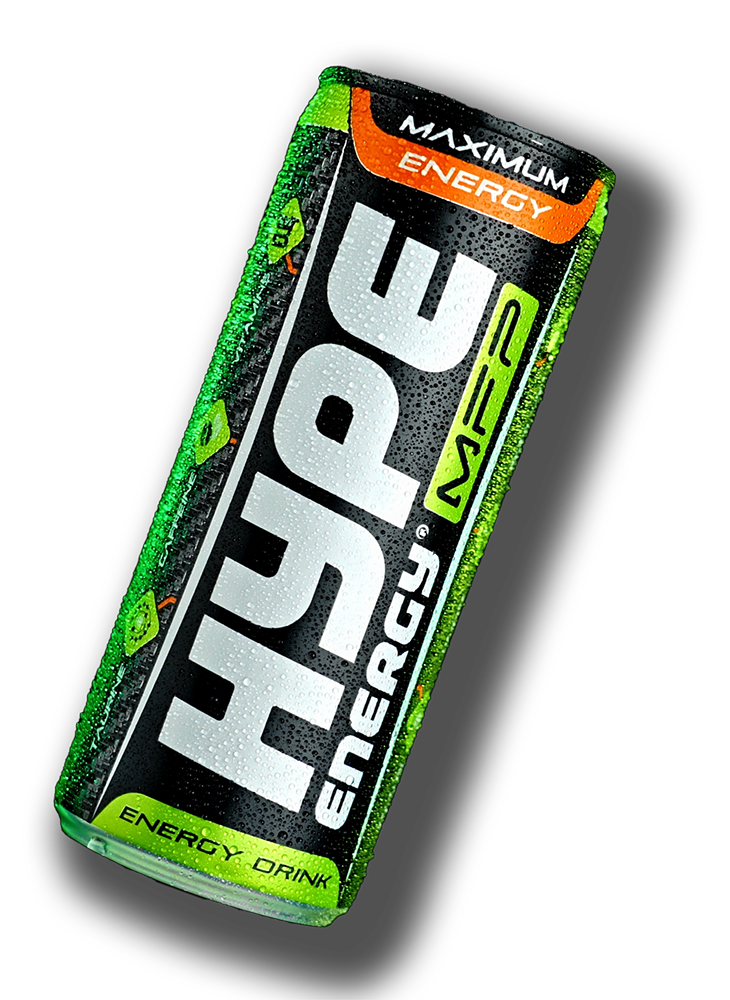 Hype’s energy drink MFP, in a can.