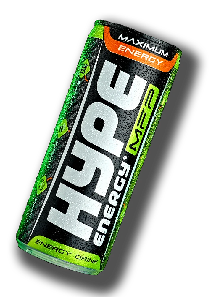 Hype’s energy drink MFP, in a can.