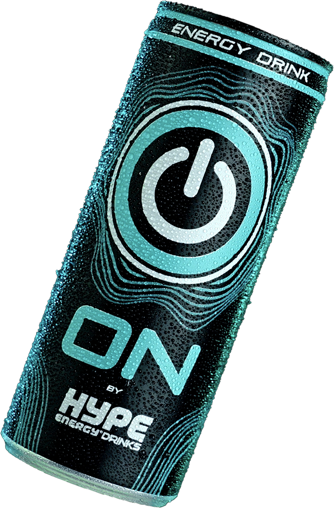 Hype’s ON energy drink in a can.