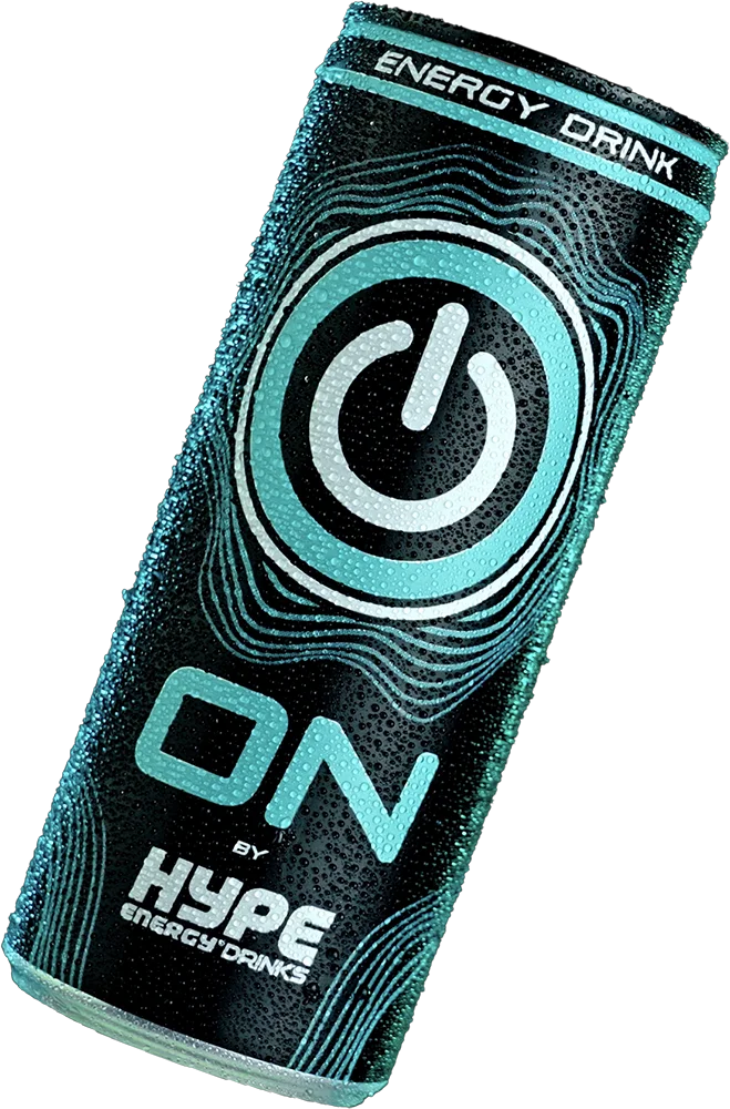Hype’s ON energy drink in a can.