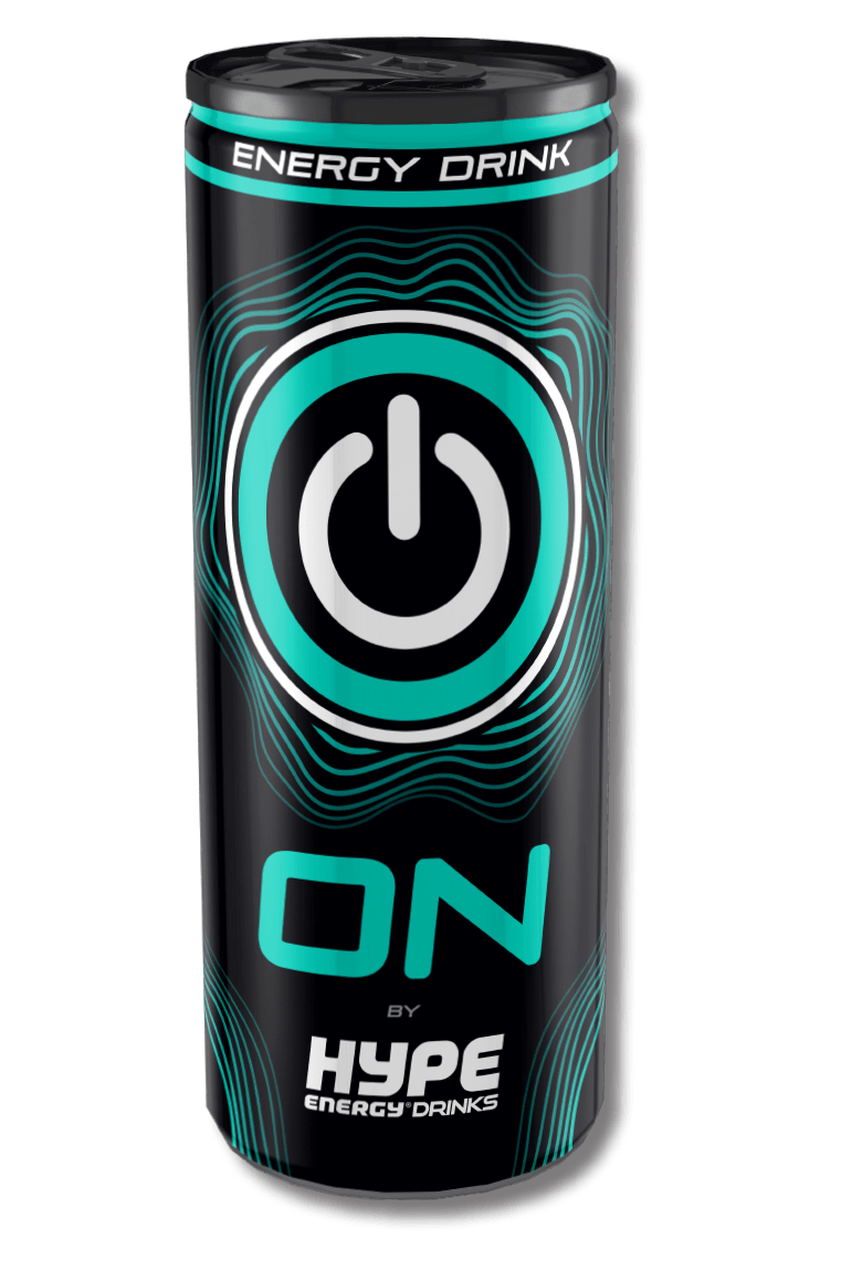 Hype’s ON energy drink in a can.