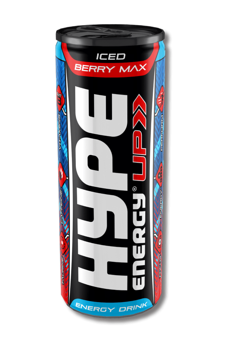 Hype’s energy drink Up with Berry flavoured, in a can.