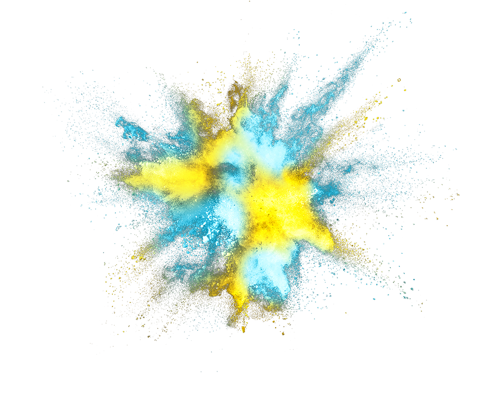A dose of mfp energy drink which has been splashed.