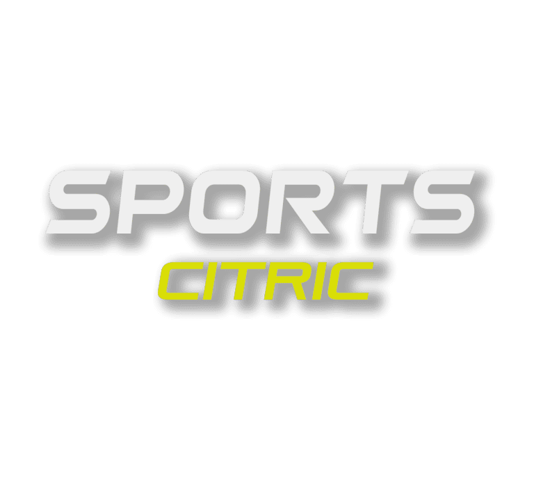 Sports logo in white and Citric text in yellow colour.