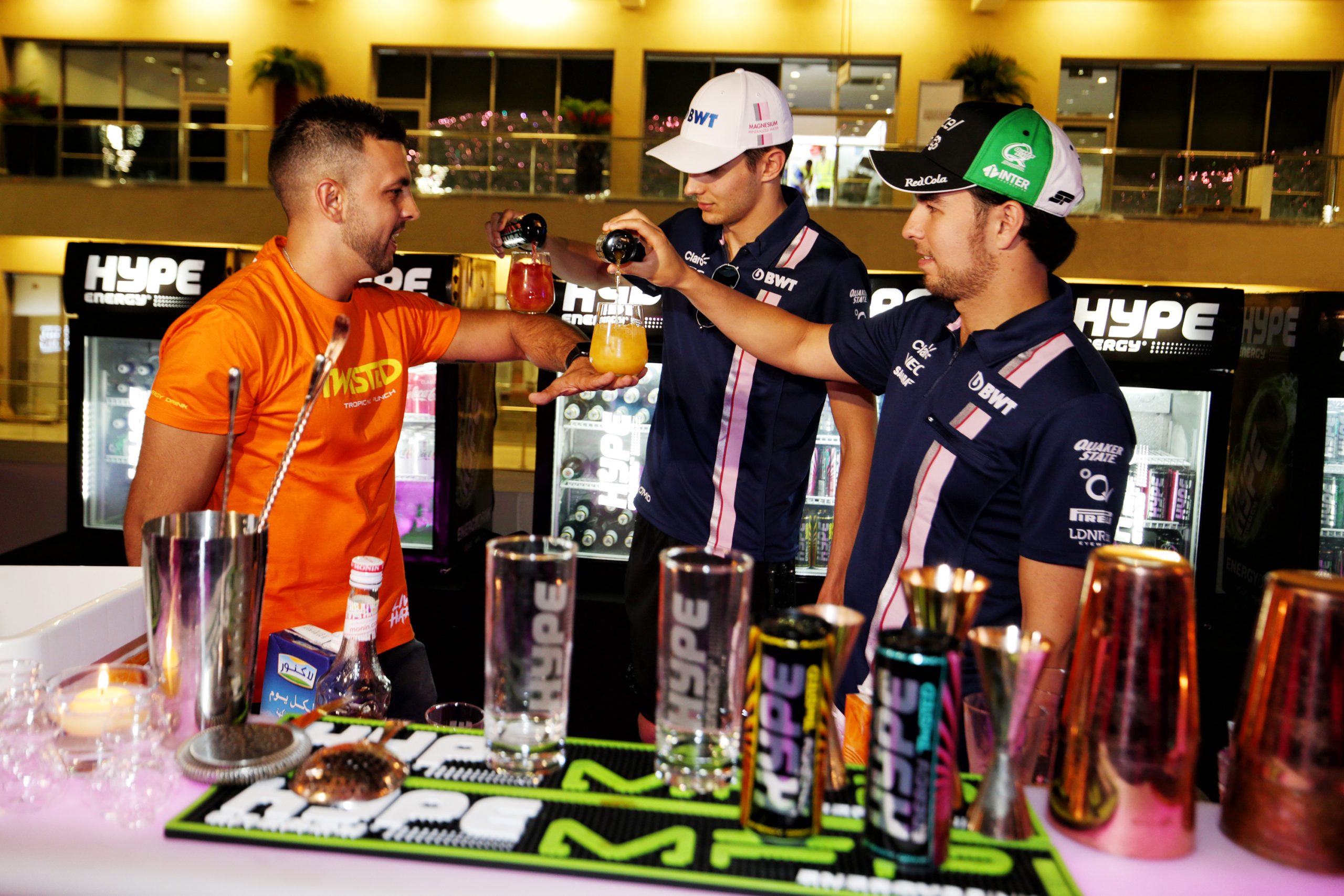 Sergio Perez and Esteban Ocon.