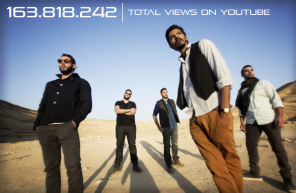 Five members of the band Cairokee.