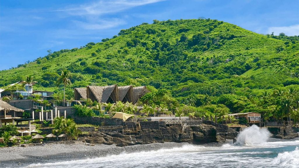 Coast of tropical paradise