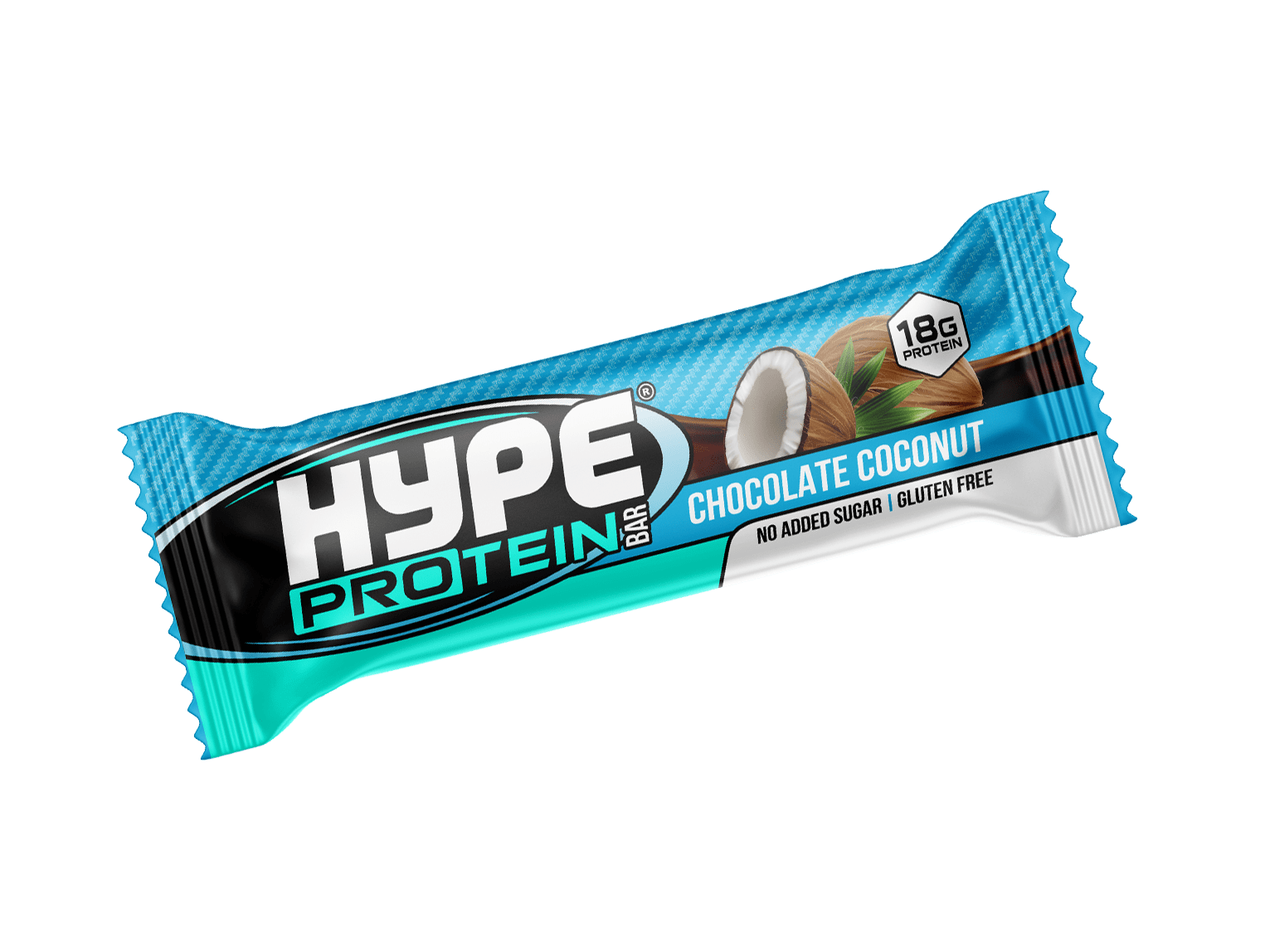 Hype’s protein bar, “chocolate coconut” flavoured.