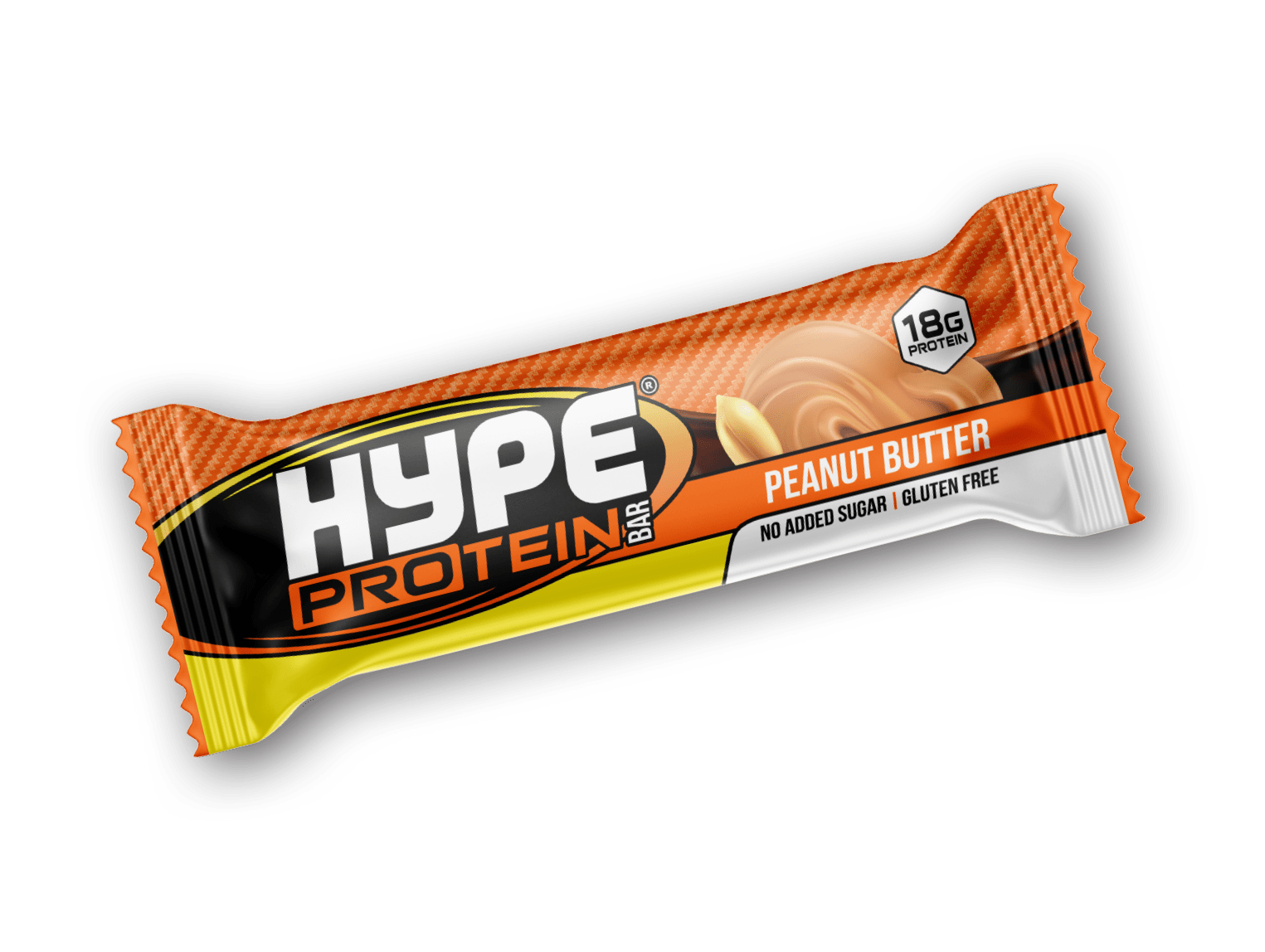 Hype’s protein bar, “peanut butter” flavoured.