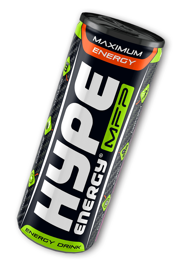 Hype’s energy drink MFP, in a can.