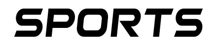 "sports" text in black.